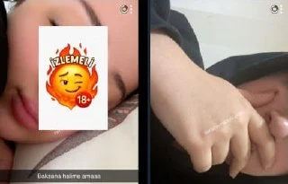 Türbanlı çıtır efsane video ve foto sevgilisine şov yapmış